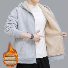 남녀공용 융털 양털 뽀글이 후드집업